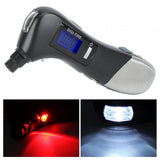 CRONY  JZ-405C Tire Pressure Measuring Mini LED Flashlight Torch Multifunction Emergency lamp