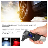 CRONY  JZ-405C Tire Pressure Measuring Mini LED Flashlight Torch Multifunction Emergency lamp