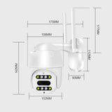 CRONY NIP-21HS carecam PRO APP ball Face recognition and shooting linkage alarm Voice alarm Day and night full color dual lens camera - Edragonmall.com