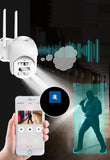 CRONY NIP-21HS carecam PRO APP ball Face recognition and shooting linkage alarm Voice alarm Day and night full color dual lens camera - Edragonmall.com