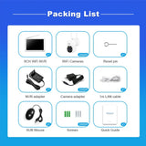 CRONY NVS009 4CH LCD IP WIFI KIT 1080P CCTV Camera System Home Security Camera System Wireless NVR Kit - Edragonmall.com