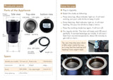 CRONY PT-C301 BG Vehicle Heat and Cold Car cup holder cooling & warming auto cup | Silver - Edragonmall.com
