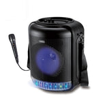 CRONY RX-6101 colorful light portable speaker with microphone USB TF FM RADIO Speaker - Edragonmall.com