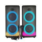 CRONY RX-6238 big power disco light loud speaker wireless with bass echo treble rechargeable battery karaoke speaker - Edragonmall.com