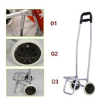 CRONY SC001 Shiping Cart Shopping Trolley Bag Folding Shopping Cart Collapsible Trolley Bag | brown - Edragonmall.com