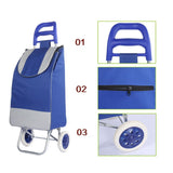 CRONY SC002 Shiping Cart Shopping Trolley Bag Folding Shopping Cart Collapsible Trolley Bag - Edragonmall.com