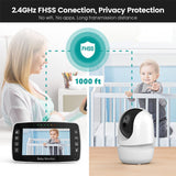 CRONY SM430A 4.3inch LCD Baby Monitor Color Display Night Vision Smart Zoom Baby Sleeping Music Monitor PTZ Video Camera - Edragonmall.com