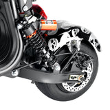 CRONY Small Harley two seat big tires with BT 1000w 60KM/H high power two wheels adult electric scooter motorcycle | BLACK - Edragonmall.com
