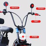 CRONY Small Harley two seat big tires with BT 1000w 60KM/H high power two wheels adult electric scooter motorcycle | orange - Edragonmall.com