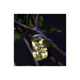 CRONY Solar Mosaic Hanging Light 20 Leds Waterproof Outdoor Copper Wire String Solar Garden Mason Jar Light glass bottle colored light - Edragonmall.com