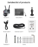 CRONY ST-558-6MP-12X-4G Dual Lens Zoom Solar Battery Camera - Edragonmall.com
