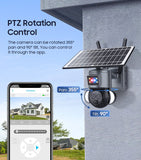 CRONY ST-558-6MP-12X-4G Dual Lens Zoom Solar Battery Camera - Edragonmall.com