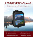 CRONY T2 AD LED display backpack light screen waterproof smart back packs bag led display backpack with led screen - Edragonmall.com