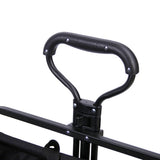 CRONY TC3015 Folding Cart Heavy Duty Collapsible Folding Wagon Utility Shopping Outdoor Camping Garden Cart | RED - Edragonmall.com