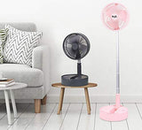 Crony Telescopic speaker fan with Wireless Speaker and Aroma Fragrance Diffuser Portable | Pink - Edragonmall.com