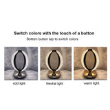 CRONY Three-color touch charging star eye lamp Modern Luxury Crystal Desk Lamp Bedroom Portable Night Light - Edragonmall.com