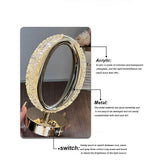 CRONY Three-color touch charging star eye lamp Modern Luxury Crystal Desk Lamp Bedroom Portable Night Light - Edragonmall.com