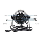 CRONY TP001/2 3W*54EACH RGB Led Par Light With DMX Cable for Use in DJ Disco Party, Stage Lighting - Edragonmall.com