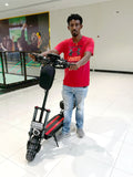 CRONY V18 Dual drive 2400W 48V 18A+BT E-Scooter Max Speed 60km/h With bluetooth audio with speakers Electric scooter - Edragonmall.com