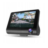 CRONY V504 Three-Camera 1920*1080 touch dashcam Car DVR 3 Cameras Lens 4 Inch IPS Dash Cam Rearview Camera Video Recorder - Edragonmall.com