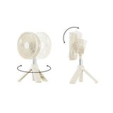 CRONY WT-RD09 Telescopic Outdoor Fan With LED lighting Tripod Household Retractable Fan USB Rechargeable Outdoor Camping Multifunctional Fan - Edragonmall.com