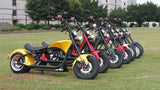 CRONY X1 Harley Electrocar car With BT Speaker 65KM/H Electrocar car Citycoco Fat Tire Electric motorcycle | Green - Edragonmall.com