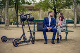 CRONY XM MAX ZHONG With Antivibrator E-Scooter APP 30km/h Aluminium Alloy Folded 10 Inch tires | Dark grey - Edragonmall.com