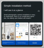 CRONY Y25-1080P light bulb IP Camera dual frequency 2.4g 5g network two-way voice automatic tracking - Edragonmall.com