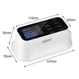 CRONY YC-CDA19 8-Port USB Charger Adapter Desktop Wall Charger Smart LED Display - Edragonmall.com