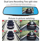 CRPNY D208 Dual-Camera pushbutton dashcam Car Vehicle Blackbox DVR Dash Camera Night Vision Video Driving Recorder - Edragonmall.com