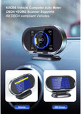 KONNWEI KW206 HUD OBD2 Car Diagnostic Scanner On-Board Computer Gauge DTC Engine Code Reader Voltage Test LCD Screen Built-in Speaker - Edragonmall.com