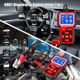 KW681 Car & Motorcycle Battery Tester OBDII Diagnostic Scann - Edragonmall.com