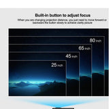 Mini Battery Projector, LCD Display LED Portable Projector, Home Theater Cinema USB Children Video Media Player -RD-814 -Black - Edragonmall.com