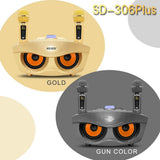 SDRD SD306 Plus 30W Karaoke Player Dual bluetooth 4.2 Speaker Family KTV Stereo Mic Big Sound Speaker with 2 Wireless Microphones-Grey - Edragonmall.com