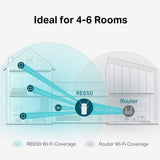 Tp-Link RE650 TP-LINK Range Extender Ac2600 Universal Dual Band Range Extender With 1 Gigabit Port And 4 External Antennas - Edragonmall.com