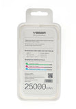 Veger V11 25000mAh 2 USB OUTPUT Power Bank for Smart Phones -black - Edragonmall.com