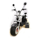 CRONY G-029 3000W Electric Motorcycle Motorbike High Speed Harley tyre Double Seat with double battery | Military Green