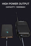 Crony 25W P30 high power professional walkie talkie with car jump start LED emergency light 15-55km
