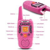 CRONY T-358 Walkie Talkies for Kids Toy walkie talkie for Girls or Boys Pink 2 PCS