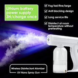 CRONY Electric disinfecting gun Disinfectant Steam ULV Gun Handheld Rechargeable Nano Atomizer