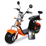 CRONY G-029 3000W Electric Motorcycle Motorbike High Speed Harley tyre Double Seat with double battery | Orange/yellow