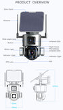 CRONY D5 WiFi-4K-8MP D5 4G-4K-8MP Solar Dual Linkage Battery PT Camera 8MP Wireless CCTV Camera | No need to adjust the focus, the image is clear after installation