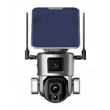CRONY D5 WiFi-4K-8MP D5 4G-4K-8MP Solar Dual Linkage Battery PT Camera 8MP Wireless CCTV Camera | No need to adjust the focus, the image is clear after installation