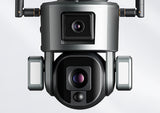 CRONY D5 WiFi-4K-8MP D5 4G-4K-8MP Solar Dual Linkage Battery PT Camera 8MP Wireless CCTV Camera | No need to adjust the focus, the image is clear after installation